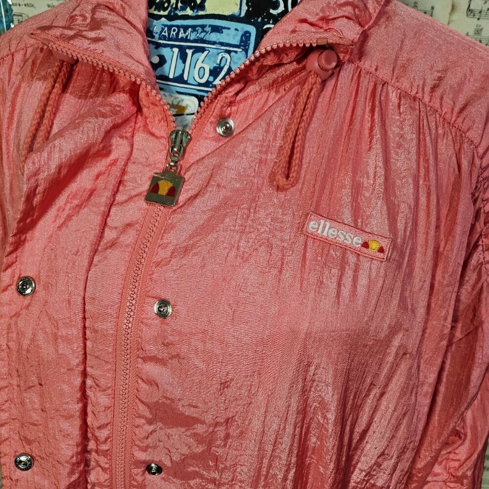 80s Ellesse Old School Windbreaker Jacket XXL - Picture 5 of 10